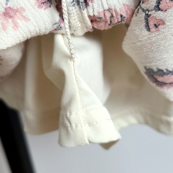 ⭐️3/ $30⭐️ Old Navy Midi Dress Pink Floral Print Cream 3/4 Sleeves Sz 14 Reg - Picture 5 of 11